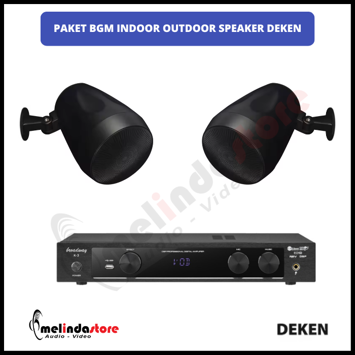 Paket Background Music Indoor Outdoor Speaker Deken 5 Inch - 2 Speaker 